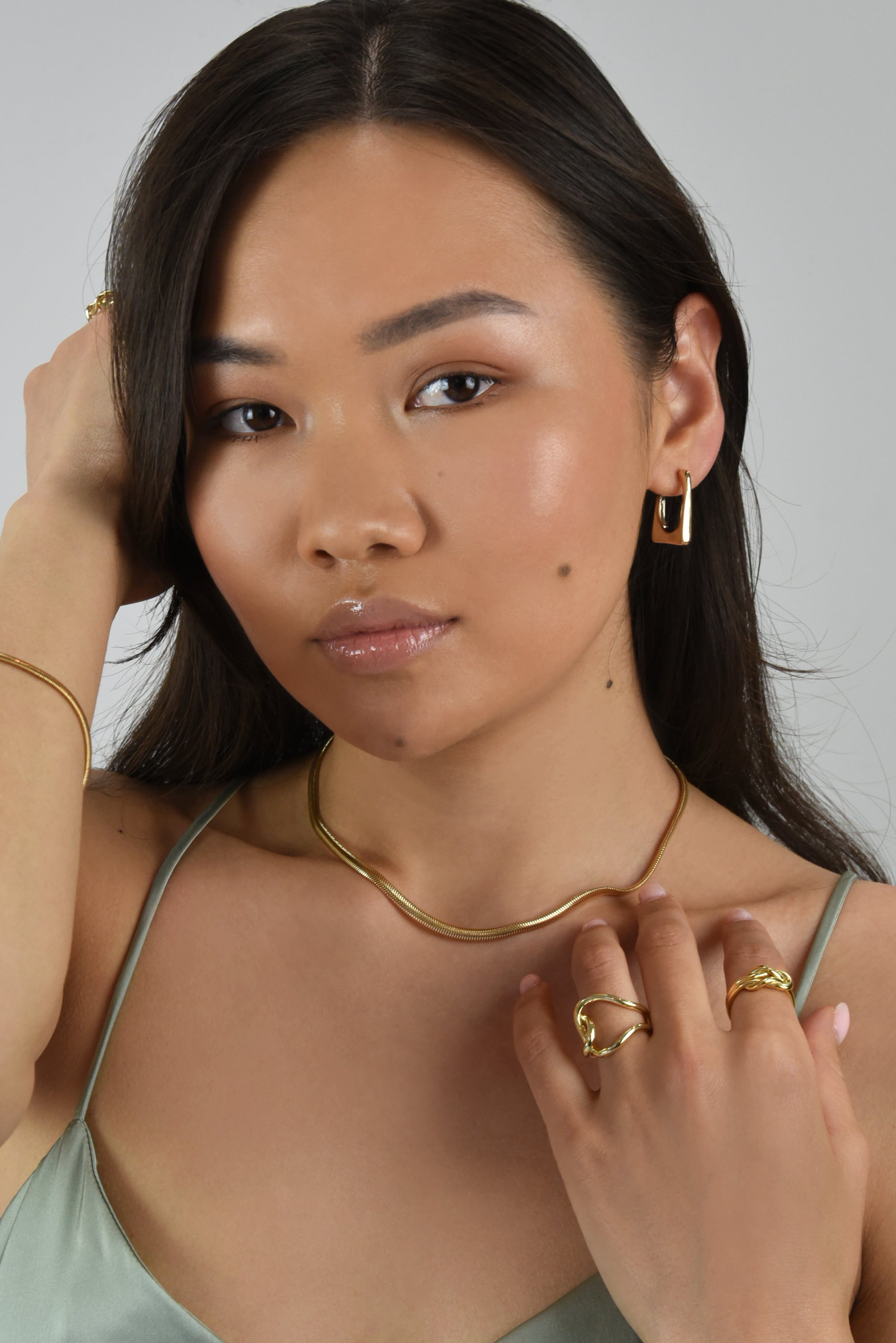 50th Snake Bold Gold Necklace