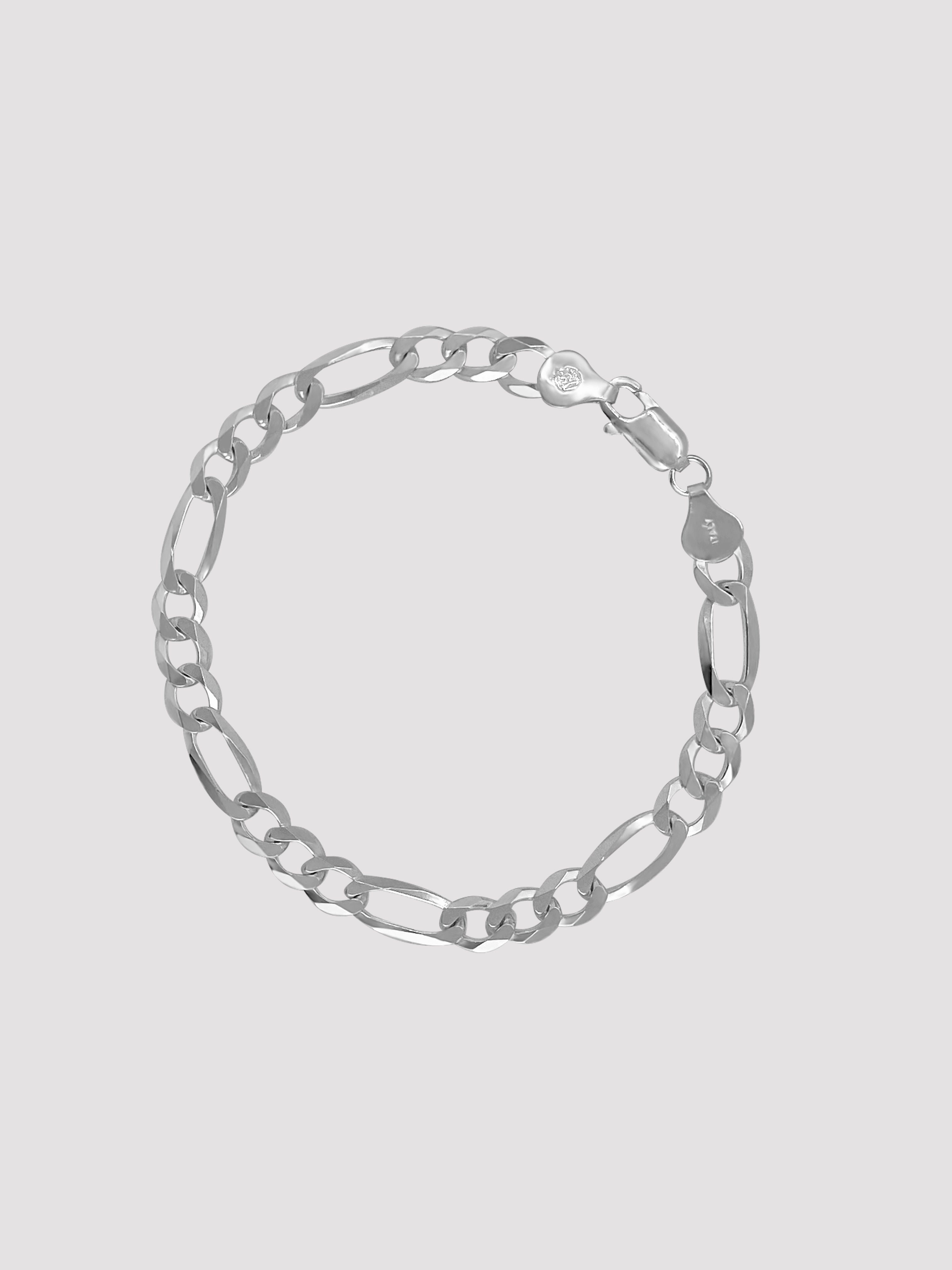 Hudson Figaro Silver Bold Bracelet
