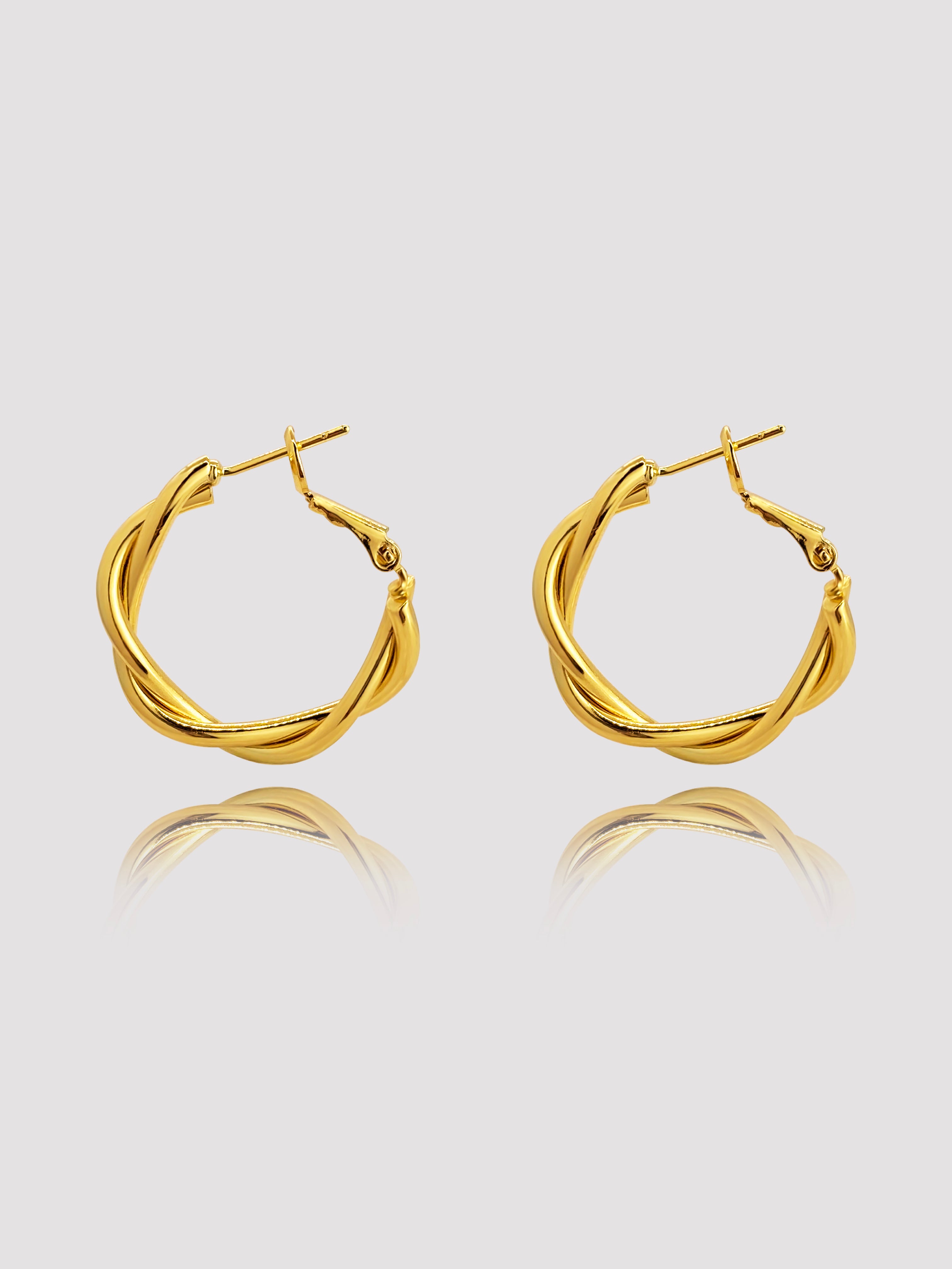 Mercer Gold Hoops