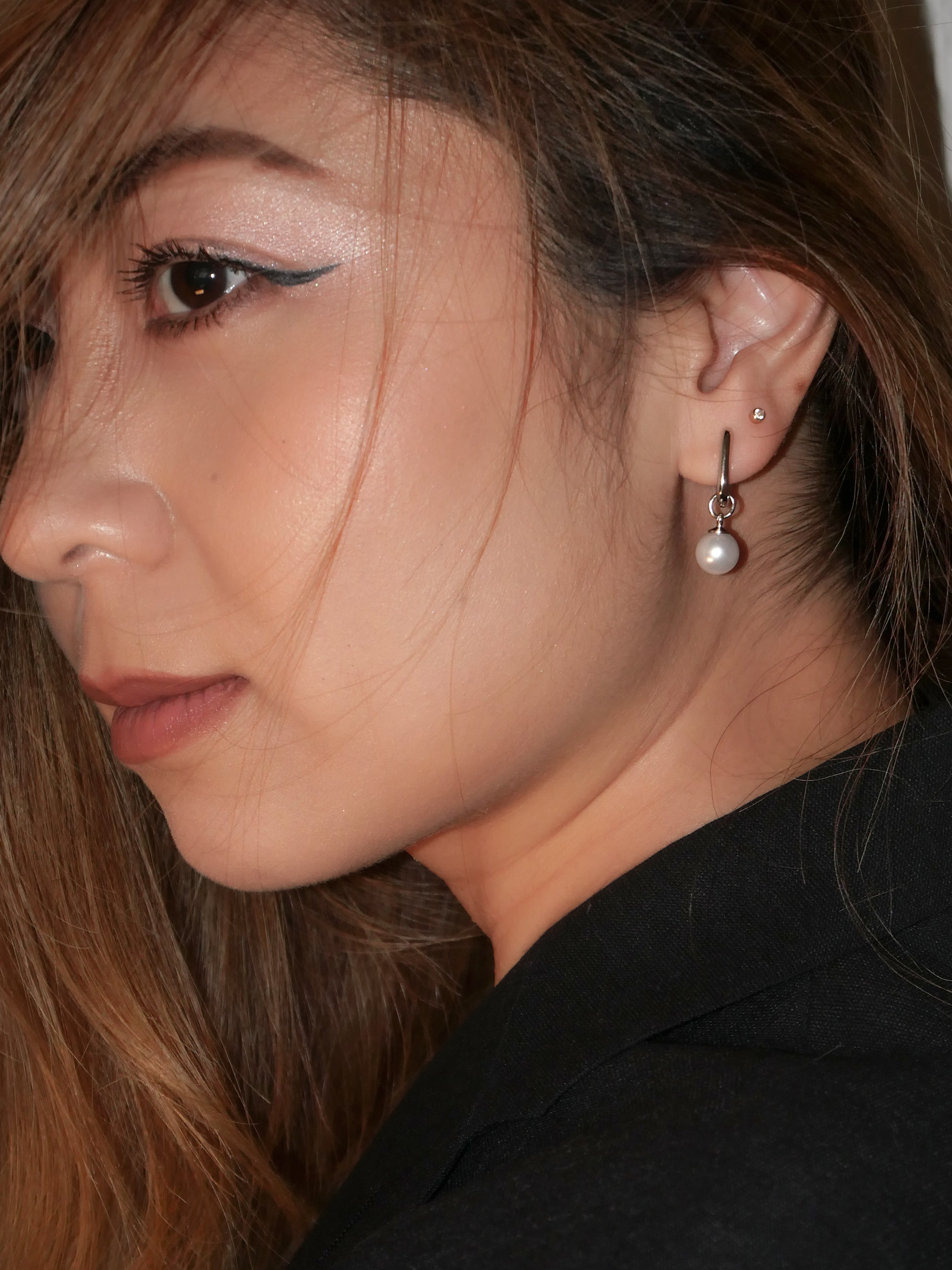Mini Lexington Pearl Hoops