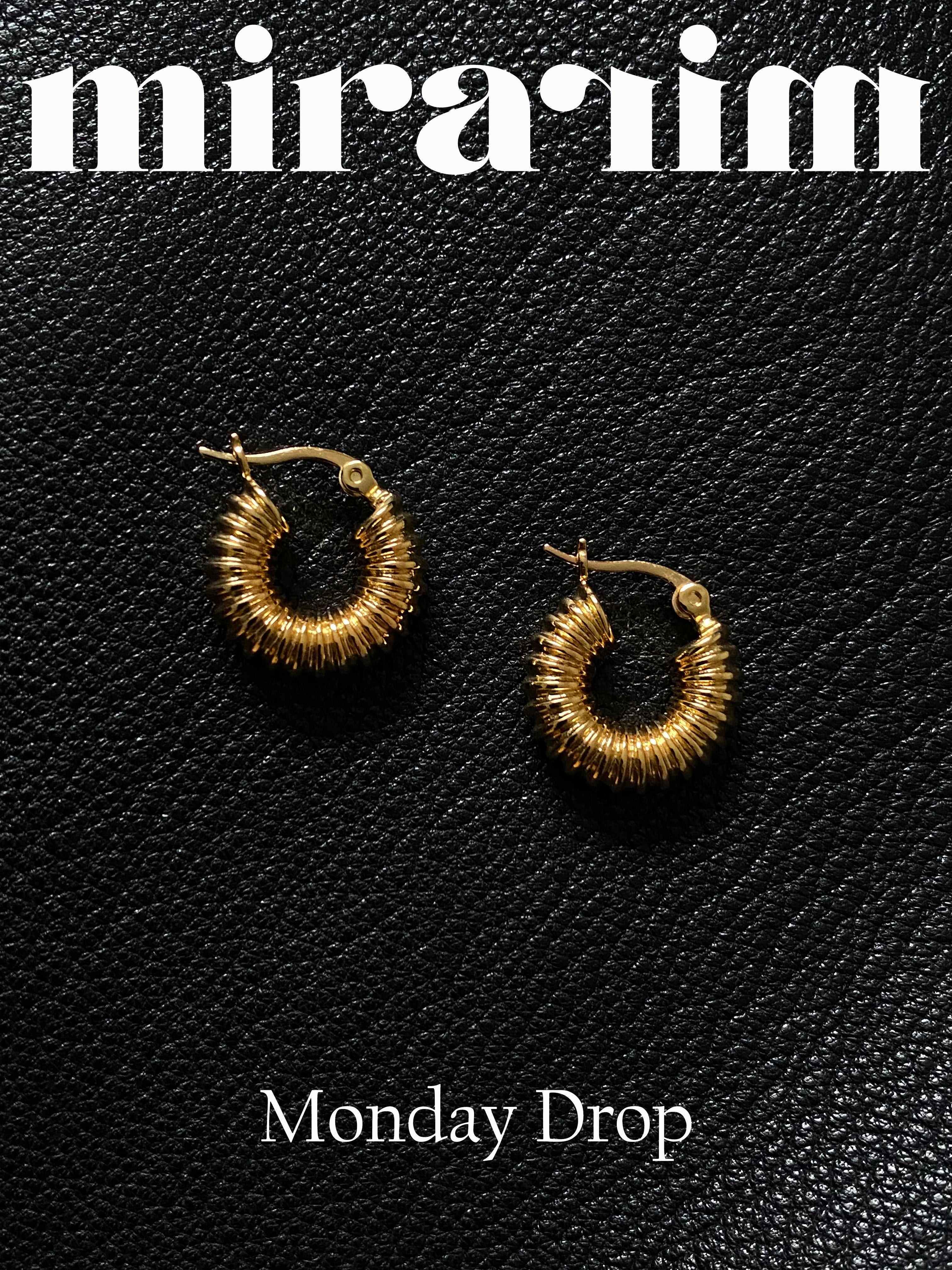 Miss Park Ave. Gold Hoops