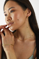 The delicate design of a mini-paperclip chain is the perfect minimalist piece for you. Keep it simple yet sophisticated. You can wear this 18K Gold-Filled necklace to stand on its own or pair it with other layers for a pop of texture. Everyday water-resistance jewelry made for you.  Details:  18K Gold Filled  Length 41cm (16")  About 5g  Thin Layer  Hypoallergenic. miramira New York