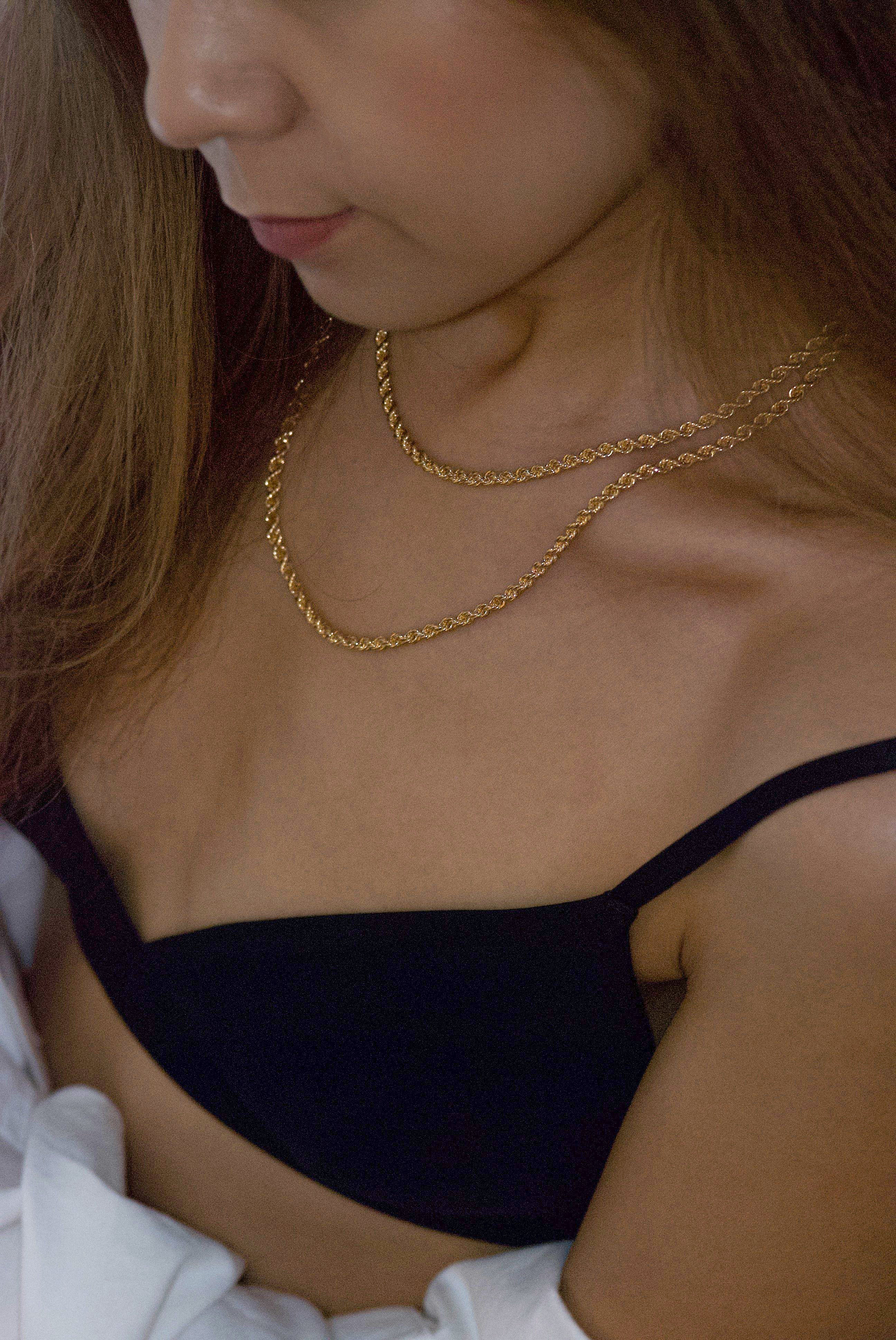 42nd Rope Gold Necklace