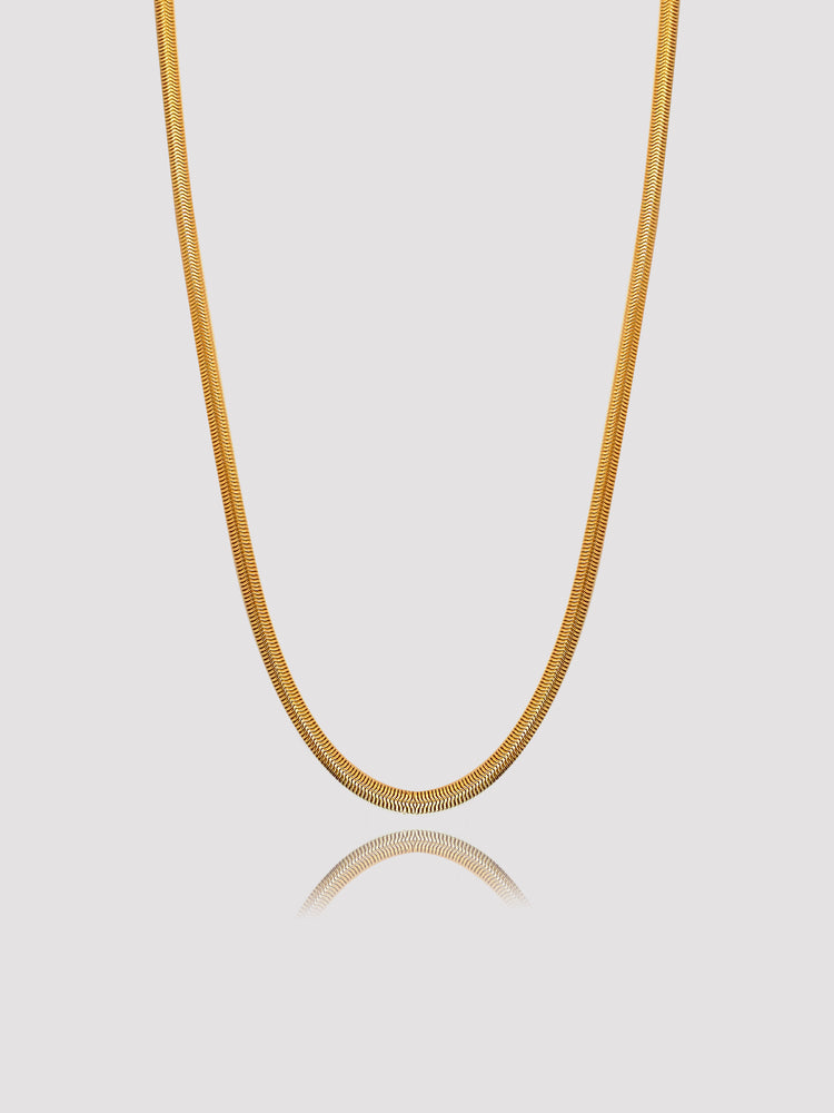 50TH SNAKE BOLD GOLD FILLED NECKLACE