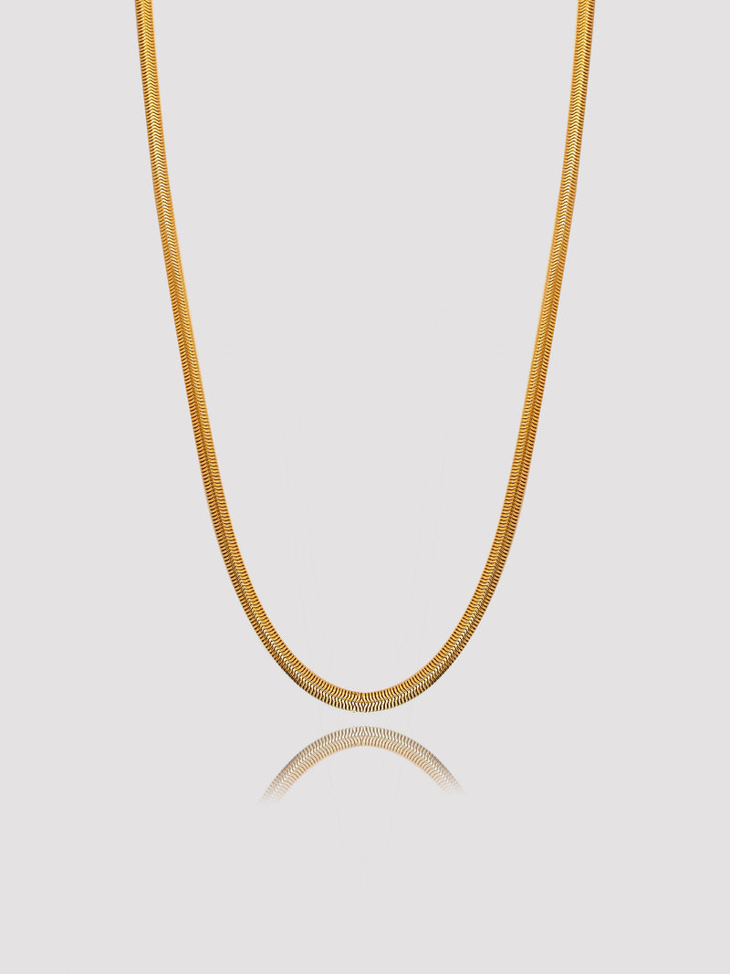 50th Snake Bold Gold Necklace