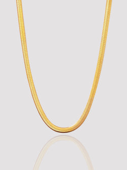 elegant and minimalistic gold filled snake chain necklace with the best quality materials 