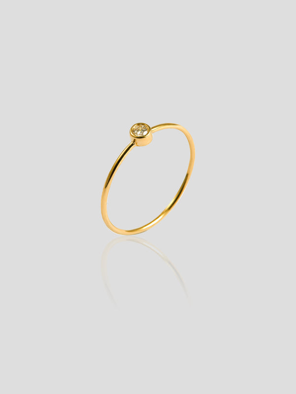 Annadale - 14K Solid Yellow Gold Ring