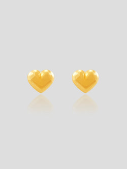 Cornelia - 14K Solid Yellow Gold Stud Earrings
