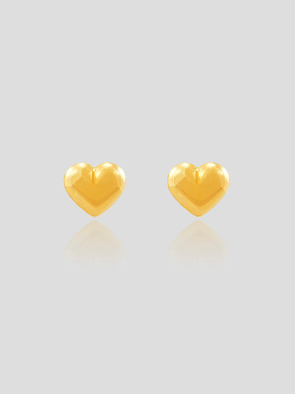 Cornelia - 14K Solid Yellow Gold Stud Earrings
