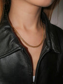 Soho Double Cuban Gold Petite Necklace