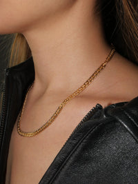 Soho Double Cuban Gold Petite Necklace