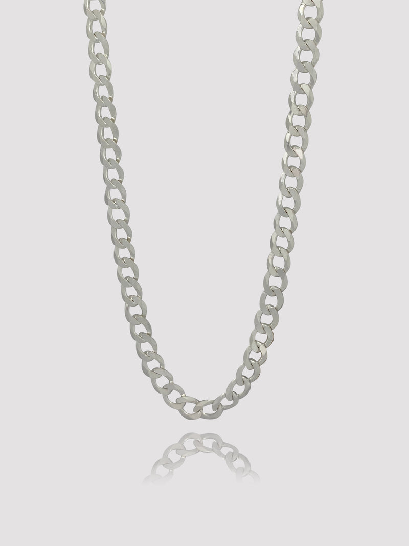 Cuban Sterling Silver Bold Necklace