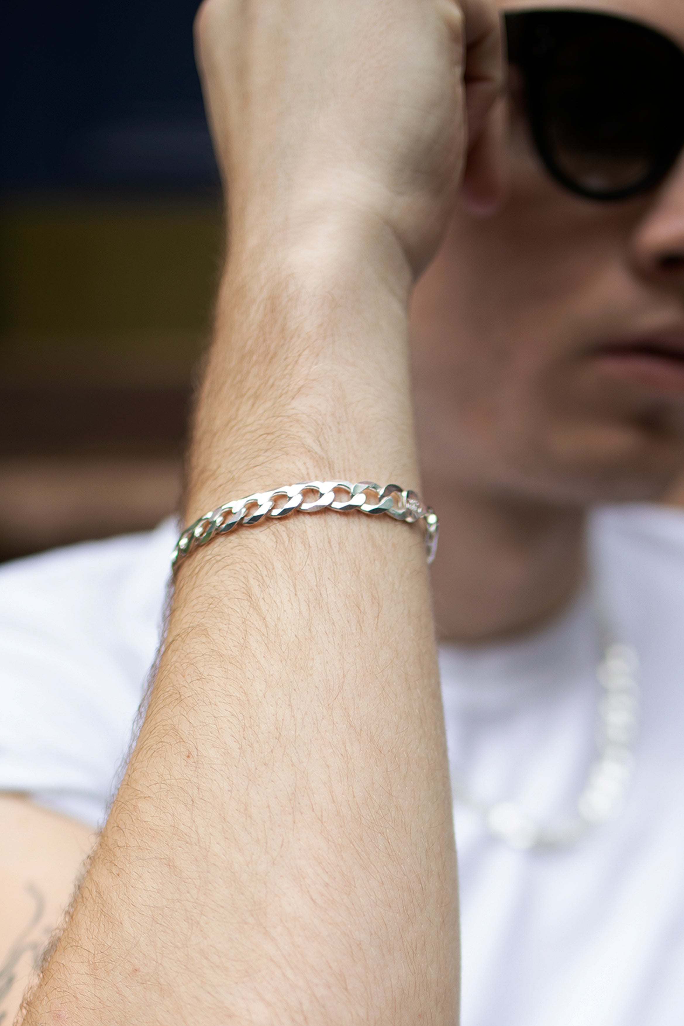 Cuban Sterling Silver Bold Bracelet