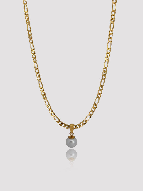 Figaro Pearl Gold Necklace