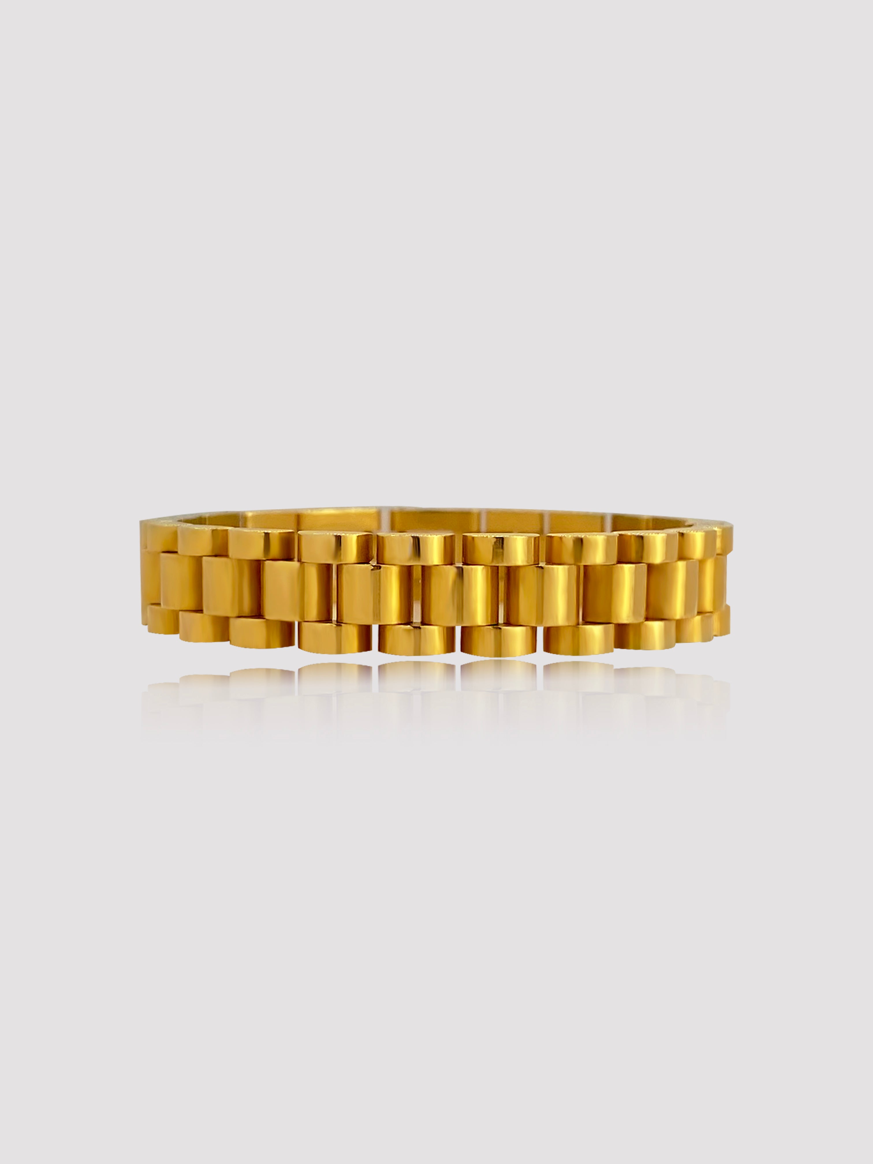 Gold Watch Band Bracelet | Manhattan Watchband Bracelet