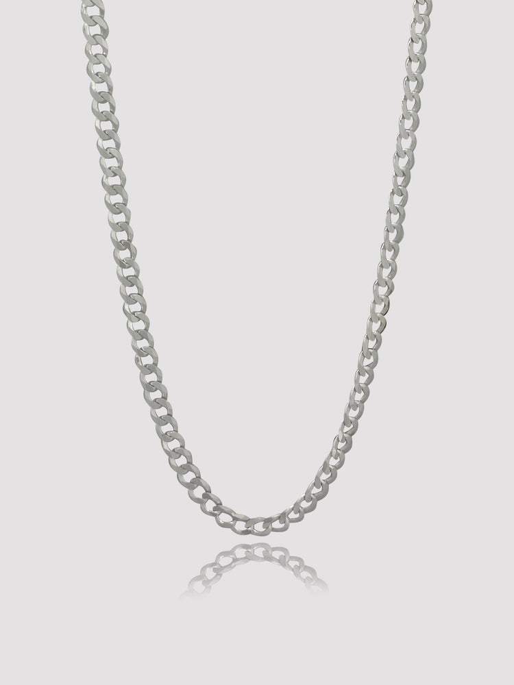 CUBAN 925 STERLING SILVER PETITE CHAIN NECKLACE