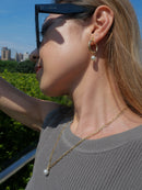 The perfect set of accessories you need right now to start your jewelry collection. Four pieces are included in this set. We are all about Pearls for this sensational arrangement, which features the Bedford Hoops and the Figaro freshwater pearl necklace. Moreover, the Roseville ring included will give you a breeze of simplicity, and do not forget the Figaro bracelet as the final piece to this arrangement. This set arrives beautifully boxed and ready for giving.