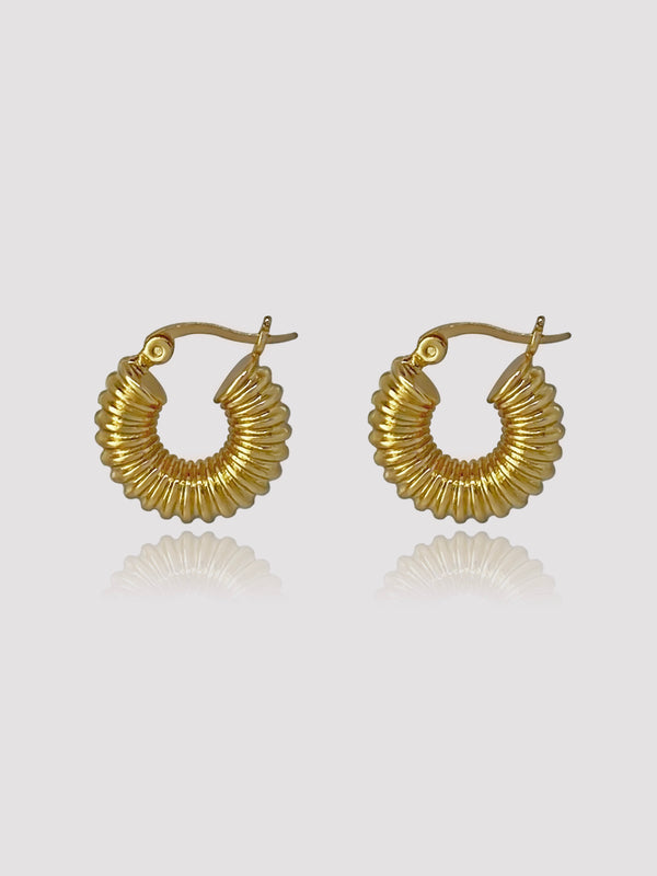 Miss Park Ave. Gold Hoops