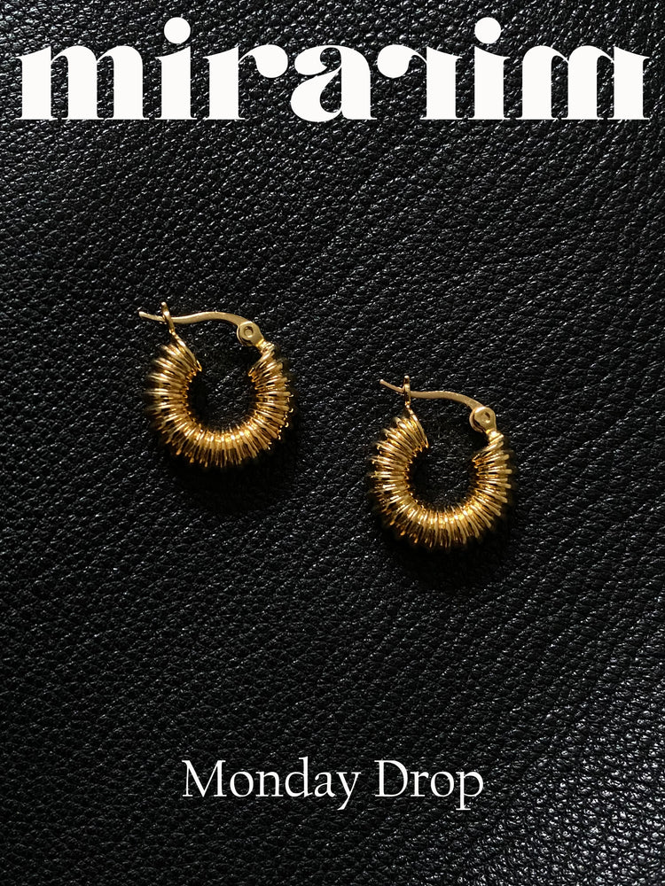 Miss Park Ave. Gold Hoops