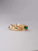 Morris Emerald Gemstone Hoops