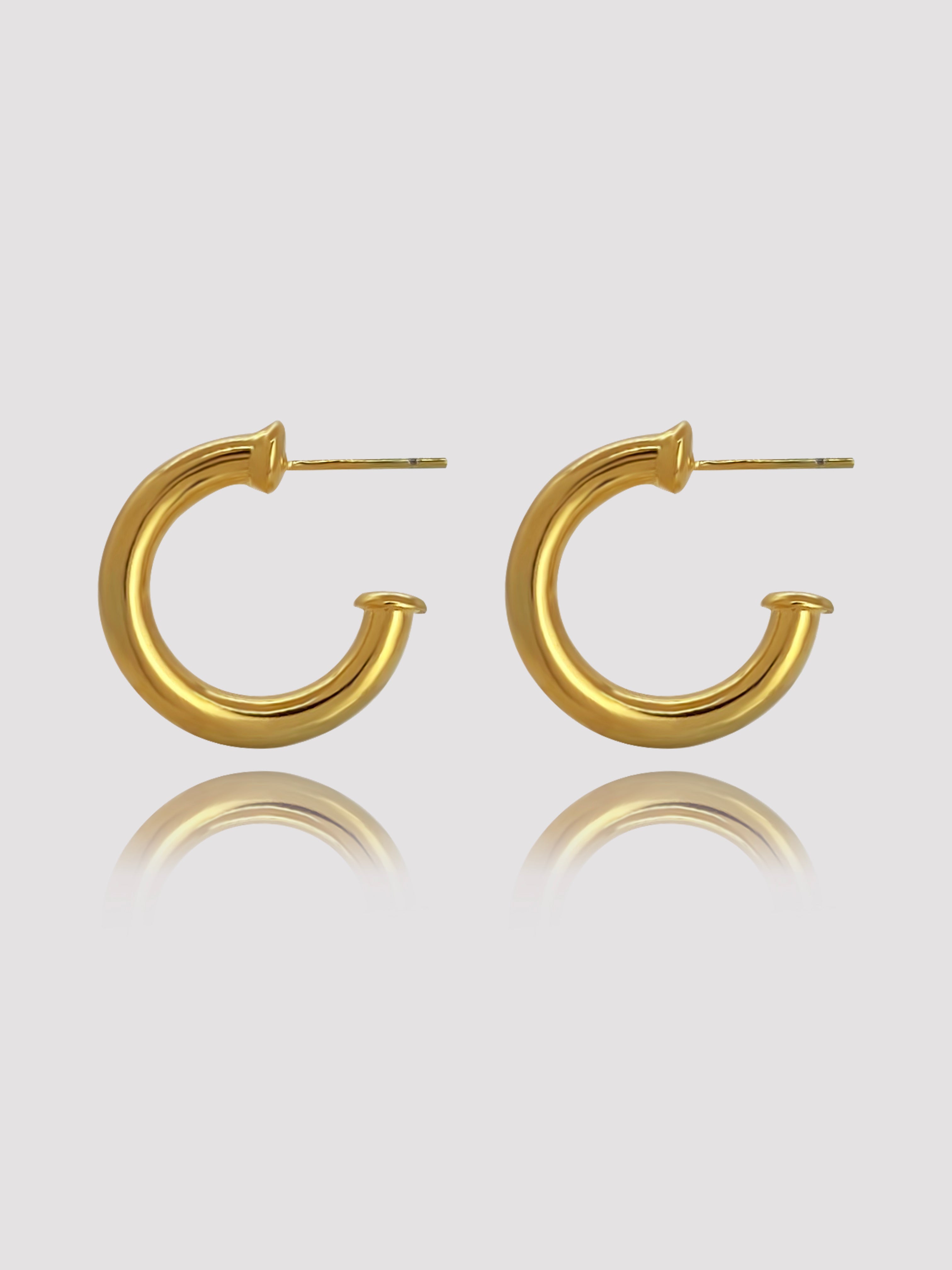 Rockefeller Gold Hoops