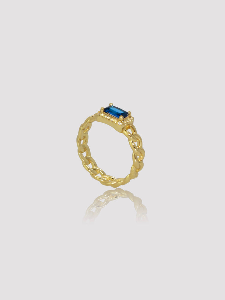 SAPPHIRE GEMSTONE SIGNET RING