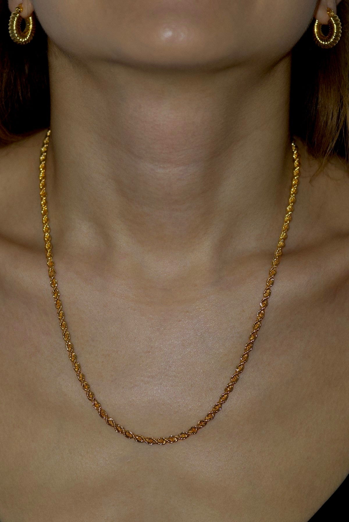 LAYERED GOLD NECKLACE | 42ND ROPE GOLD NECKLACE