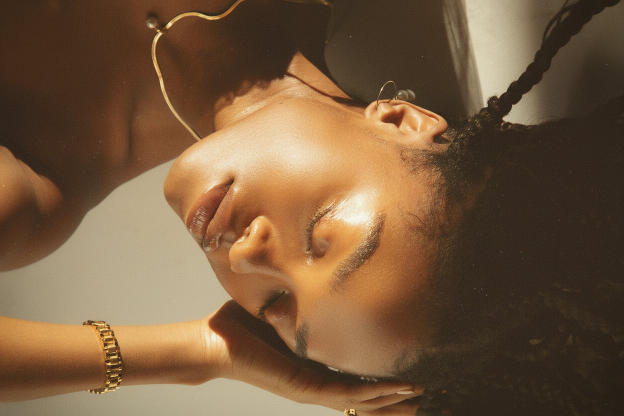 Dainty Gold Jewelry | Snake Pearl Gold Necklace